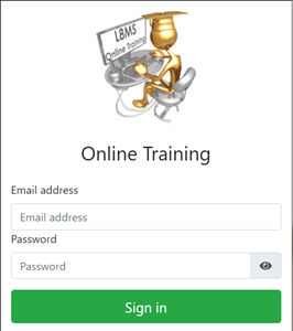 Online training logon image